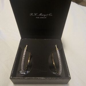 Diamond Hoop Earrings